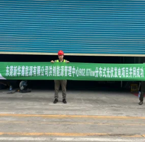 东莞新华骞能源有限公司洪创能源管理中心902.07kW分布式光伏发电项目成功并网发电！