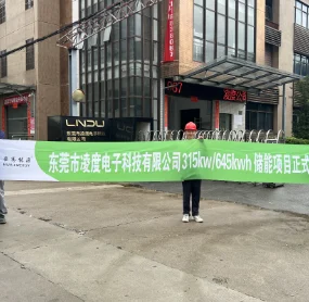 东莞市凌度电子科技有限公司315kW/645kWh储能项目正式开工